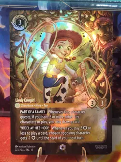 Disney Lorcana Jessie - Lively Cowgirl (Enchanted) 223/204 Wilds Unknown - Image 1