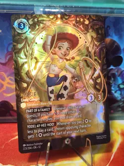 Disney Lorcana Jessie - Lively Cowgirl (Enchanted) 223/204 Wilds Unknown - Image 2