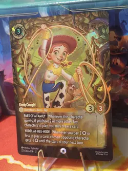Disney Lorcana Jessie - Lively Cowgirl (Enchanted) 223/204 Wilds Unknown - Image 3