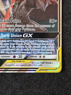 Pokemon TCG Greninja & Zoroark GX Holo Ultra Rare SM - Unbroken Bonds 107/214 NM - Image 5
