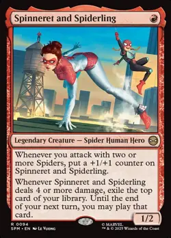MTG Spider-Man R Spinneret and Spiderling #0094 - Image 1