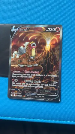 Pokemon TCG Entei v Crown Zenith: Galarian Gallery GG36/GG70 Holo Ultra Rare - Image 1