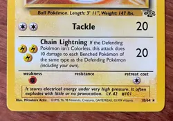 Pokemon TCG Electrode 18/64 Jungle Rare Regular Non-holo LP WOTC 1999 vintage - Image 3