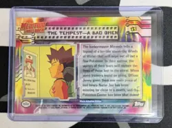 Pokemon Holo Foil #15 THE TEMPEST A BAD OMEN Topps Card Mewtwo Strikes Back - Image 2