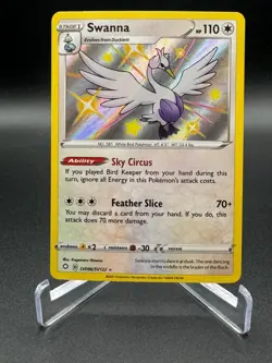 Swanna SV096/SV122 Shining Fates Shiny Holo Rare Pokemon Card Near Mint - Image 1