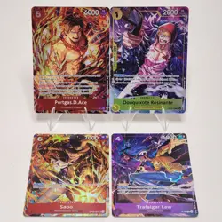 One Piece Illustration Box Vol 5 And 6 Promo Cards Ace Sabo Law Rosinante Tcg - Image 1