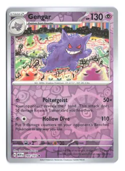 Pokemon Gengar Scarlet & Violet 151 094/165 Reverse Holo LP - Image 1