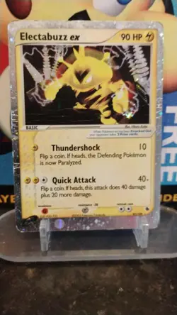 ELECTABUZZ ex Ruby & Sapphire POKEMON Holo Silver Border 03' Trading Card 97/109 - Image 1