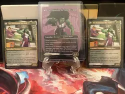 MTG Jennifer Walters The Sensational She-Hulk Borderless, Plus 2 Extra Cards. - Image 2