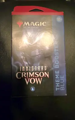NIB Magic The Gathering CCG Innistrad Crimson Vow Theme Booster Blue - Image 1