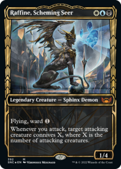 Streets of New Capenna Raffine, Scheming Seer - Gilded Foil Near Mint Foil Engli - Image 1