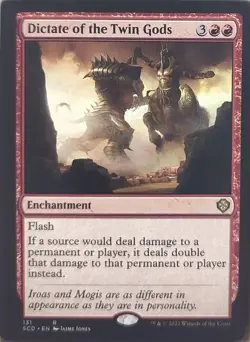 Magic: The Gathering Starter Commander Decks Dictate of the Twin Gods 131 R LP - Image 1