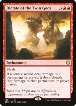 Magic: The Gathering Starter Commander Decks Dictate of the Twin Gods 131 R LP - Image 2