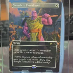 Swords to Plowshares Promo Foil P0001 White Thanos Marvel MTG 2020 EN - Image 1