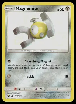 Pokemon Card Hidden Fates Shiny Vault Magnemite SV27/SV94 Rare Holo - Image 1