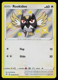 Pokemon Card Shining Fates Shiny Vault Rookidee SV101/SV122 Rare Holo - Image 1