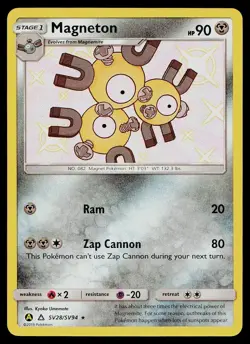 Pokemon Card Hidden Fates Shiny Vault Magneton SV28/SV94 Holo Rare - Image 1