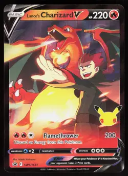 Sword & Shield Promo Lance's Charizard V SWSH133 Holo Promo Pokemon Holo NM/M - Image 1
