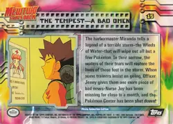 TOPPS- POKEMON MEWTWO STRIKES BACK -1X(HOLO FOIL- #15 THE TEMPEST-A BAD OMEN - Image 2