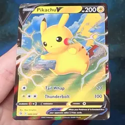 2021 SWSH08: Fusion Strike Pikachu V Ultra Rare #086/264 - Image 3