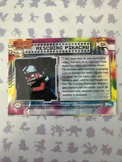 Pokemon Topps - Mewtwo Strikes Back - Rescuing Pikachu #30 - Foil -LP - Image 2