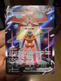Pokemon Deoxys VMAX Ultra Rare TCG Card Crown Zenith: Galarian Gallery GG45/GG70 - Image 1