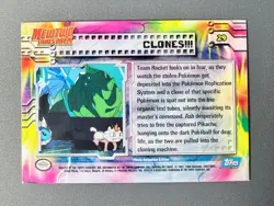 Pokemon Mewtwo Strikes Back #29 Clones!!! Holo Foil Topps Blue Logo - LP - Image 2
