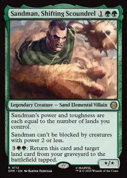 MTG Spider-Man R Sandman, Shifting Scoundrel #0112 - Image 1