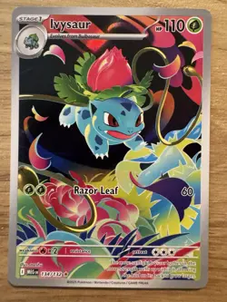 Pokemon Ivysaur IR 134/132 Mega Evolution Near Mint Illustration Rare - Image 1