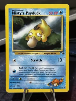 Misty’s Psyduck - Gym Heroes 54/132 - Unlimited LP - Image 1