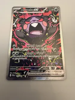 Pokemon Morpeko EX Special Illustration Rare SIR Pitch Black 117/084 - Image 1