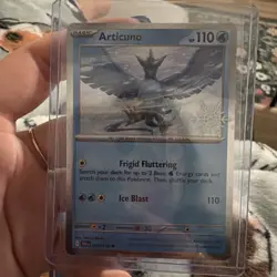 ARTICUNO POKEMON JOURNEY TOGETHER WINTER STAMP #032/159 EN HOLO - Image 1