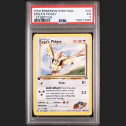 2000 POKEMON GYM CHALLENGE #80 KOGA'S PIDGEY 1ST EDITION PSA 5 NM - Image 1
