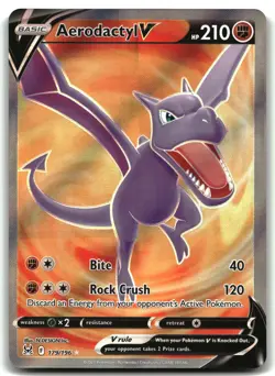 Aerodactyl 179/196 Ultra Rare Lost Origin Pokemon Holo Near Mint - Image 1
