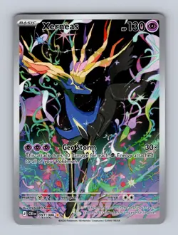 Xerneas 091/086 Holo Illustration Rare Chaos Rising Pokemon Near Mint - Image 1