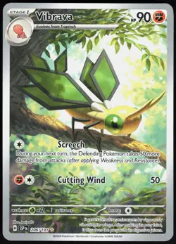Vibrava 206 Surging Sparks - Holo Pokemon NM/M (Illustration Rare) - Image 1
