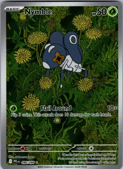 Nymble 096/094 Illustration Rare Phantasmal Flames Pokemon Holo Near Mint - Image 1