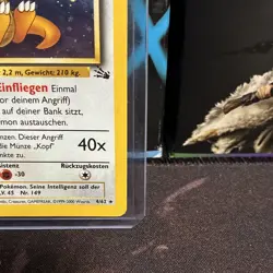Pokemon TCG Dragoran (Dragonite) Fossil 4/62 Holo Rare German WotC 1999 - Image 5