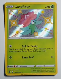 GOSSIFLEUR SV010/SV122 SHINY RARE SHINING FATES SHINY VAULT POKEMON HOLO NM/M - Image 1