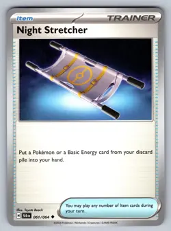 Night Stretcher 061/064 Uncommon Shrouded Fable Pokemon Near Mint - Image 1