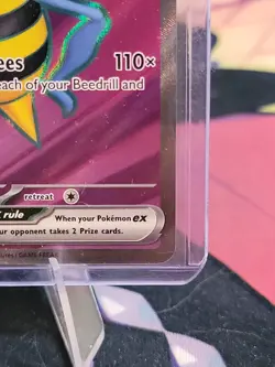Beedrill EX 098/086 NM- Ultra Rare Full Art Pokemon TCG Chaos Rising 🐝 - Image 5