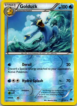 Golduck 17/122 Rare BREAKpoint Pokemon Reverse Holo Near Mint - Image 1