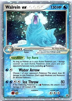 Walrein ex 89/92 Holo EX Rare Legend Maker Pokemon Damaged - Image 1