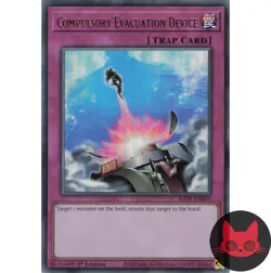Yugioh Compulsory Evacuation Device RA01-EN069 Ultra Rare 1st Edition NM - Image 1