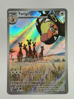 Pokemon TCG - Farigiraf - Paldea Evolved 228/193 llustration Rare Holo Full Art - Image 1