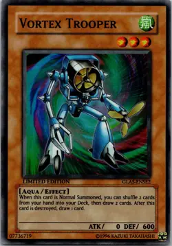 Yugioh Vortex Trooper GLAS-ENSE2 Limited Edition Super Rare NM - Image 1