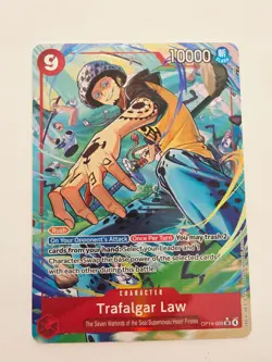 One Piece Card Trafalgar Law OP14-009 SR Alt Art English - Image 1