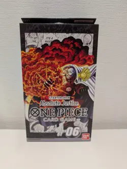 One Piece TCG: ST-06 Absolute Justice NEW SEALED ENGLISH Starter Deck Card Game - Image 1