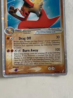 Pokemon TCG Blaziken EX Holo Ultra Rare Card 90/100 Crystal Guardians Series - Image 4