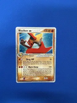 Pokemon TCG Blaziken EX Crystal Guardians Holo Card 90/100 EX Rare Near Mint - Image 1